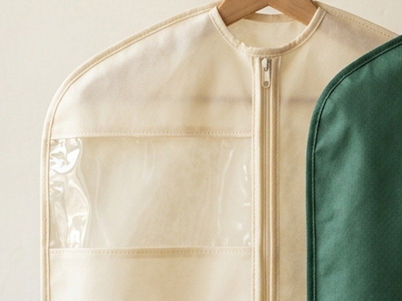 Transparent Window Garment Covers packaging format